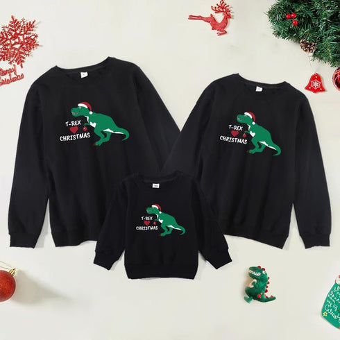 Christmas dinosaur parents and children family of three casual fashion vests parent-child series